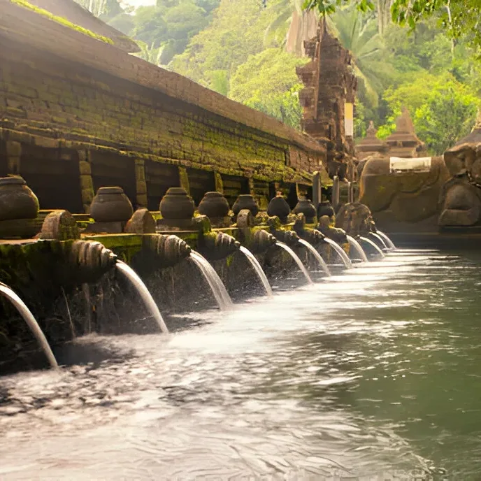 Holy springs at Tirta Empul, Bali