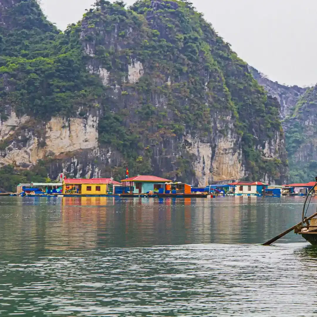Floating villages of Ha Long Bay, Vietnam