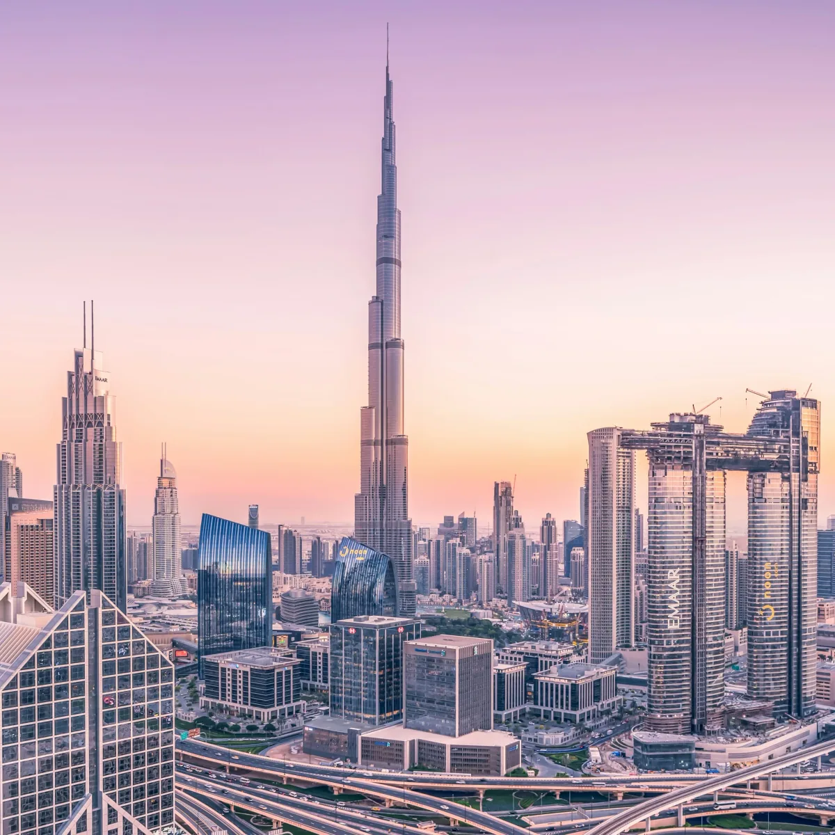 The Burj Khalifa skyline, Dubai